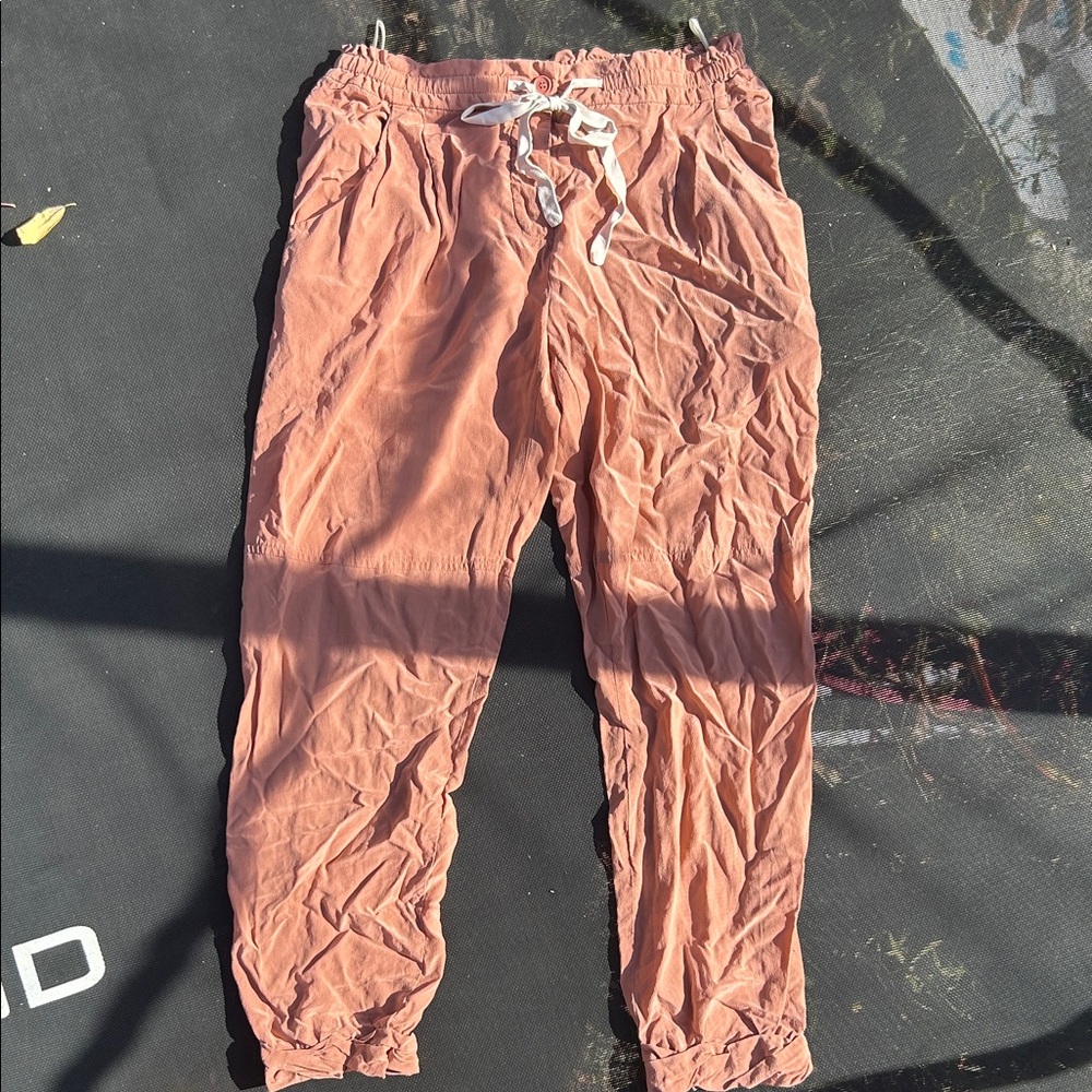 Wilfred Coral Silk Pants